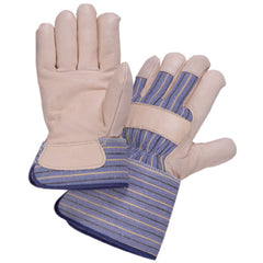 Size L Grain Leather Palm Safety Cuff Glove Y2008L - Americas Industrial Supply