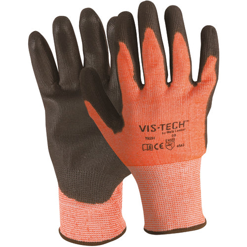 FLEXTECH Size XXL Hi-Vis ANSI 4 PU Palm Glove Y9294XXL - Americas Industrial Supply