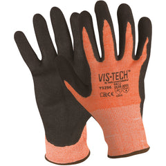 FLEXTECH Size XL Hi-Vis ANSI 4 Nitrile Palm Glove Y9296XL - Americas Industrial Supply