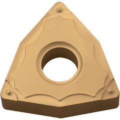 WNMG 331 GP PV90, 1/64″ Corner Radius, 3/16″ Thick, 3/8″ Inscribed Circle, TiN, 80 Degree Trigon, Turning Indexable Insert