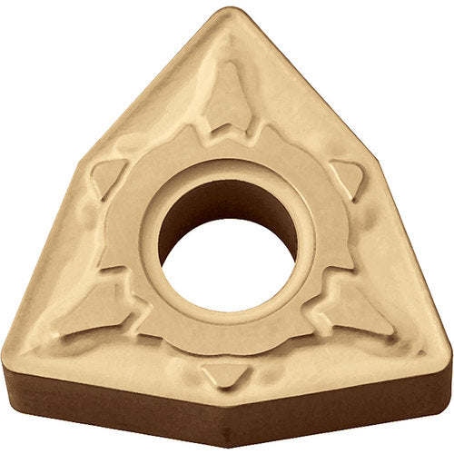 WNMG 433 GT CA5515, 3/64″ Corner Radius, 3/16″ Thick, 1/2″ Inscribed Circle, TiCnulll2O3/TiN, Trigon, Turning Indexable Insert - Exact Industrial Supply