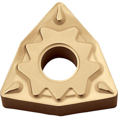 WNMG 3251 HQ CA025P, 1/64″ Corner Radius, 5/32″ Thick, 3/8″ Inscribed Circle, TiCl2O3/TiN, 80 Degree Trigon, Turning Indexable Insert