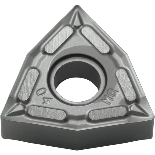 WNMG 432 MQ SW05, 1/32″ Corner Radius, 3/16″ Thick, 1/2″ Inscribed Circle, WC/Co, Trigon, Turning Indexable Insert - Exact Industrial Supply