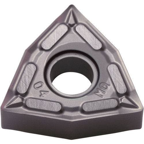 WNMG 431 MQ PR1535, 1/64″ Corner Radius, 3/16″ Thick, 1/2″ Inscribed Circle, MEGACOAT NANO, Trigon, Turning Indexable Insert - Exact Industrial Supply