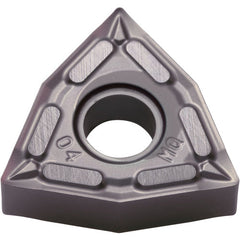 WNMG 432 MQ PR1310, 1/32″ Corner Radius, 3/16″ Thick, 1/2″ Inscribed Circle, MEGACOAT, Trigon, Turning Indexable Insert - Exact Industrial Supply