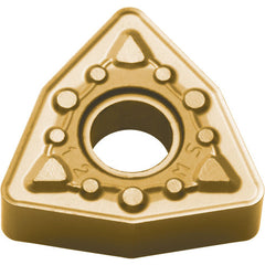 WNMG 432 MS CA6525, 1/32″ Corner Radius, 3/16″ Thick, 1/2″ Inscribed Circle, TiCnulll2O3/TiN, Trigon, Turning Indexable Insert - Exact Industrial Supply