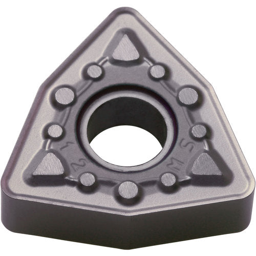 WNMG 433 MS PR1310, 3/64″ Corner Radius, 3/16″ Thick, 1/2″ Inscribed Circle, MEGACOAT, Trigon, Turning Indexable Insert - Exact Industrial Supply