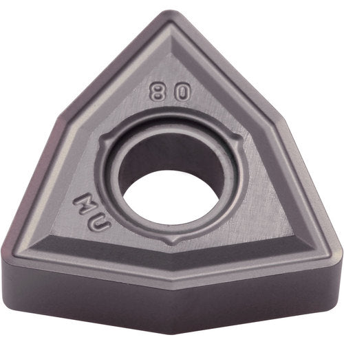 WNMG 432 MU PR1305, 1/32″ Corner Radius, 3/16″ Thick, 1/2″ Inscribed Circle, MEGACOAT, Trigon, Turning Indexable Insert - Exact Industrial Supply