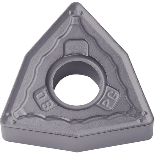 WNMG 432 PG PR1535, 1/32″ Corner Radius, 3/16″ Thick, 1/2″ Inscribed Circle, MEGACOAT NANO, Trigon, Turning Indexable Insert - Exact Industrial Supply
