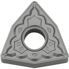 WNMG 432 PQ TN610, 1/32″ Corner Radius, 3/16″ Thick, 1/2″ Inscribed Circle, TiCN, Trigon, Turning Indexable Insert - Exact Industrial Supply