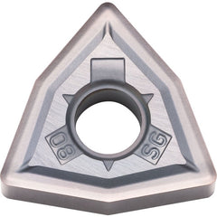 WNMG 432 SG PR015S, 1/32″ Corner Radius, 3/16″ Thick, 1/2″ Inscribed Circle, MEGACOAT HARD, 80 Degree Trigon, Turning Indexable Insert