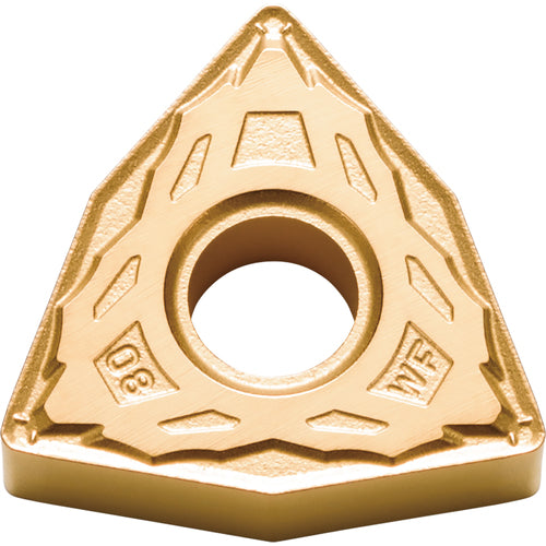 WNMG 432 WF CA525, 1/32″ Corner Radius, 3/16″ Thick, 1/2″ Inscribed Circle, TiCnulll2O3/TiN, Trigon, Turning Indexable Insert - Exact Industrial Supply