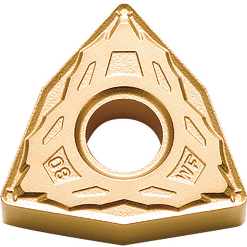 WNMG 432 WF CA530, 1/32″ Corner Radius, 3/16″ Thick, 1/2″ Inscribed Circle, TiCl2O3/TiN, 80 Degree Trigon, Turning Indexable Insert