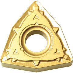 WNMG 431 WP CA510, 1/64″ Corner Radius, 3/16″ Thick, 1/2″ Inscribed Circle, TiCl2O3/TiN, 80 Degree Trigon, Turning Indexable Insert