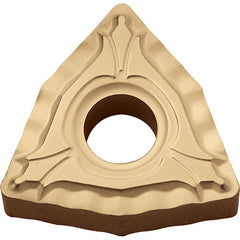 WNMG 431 XP CCX, 1/64″ Corner Radius, 3/16″ Thick, 1/2″ Inscribed Circle,  TiCl2O3/Tin, 80 Degree Trigon, Turning Indexable Insert