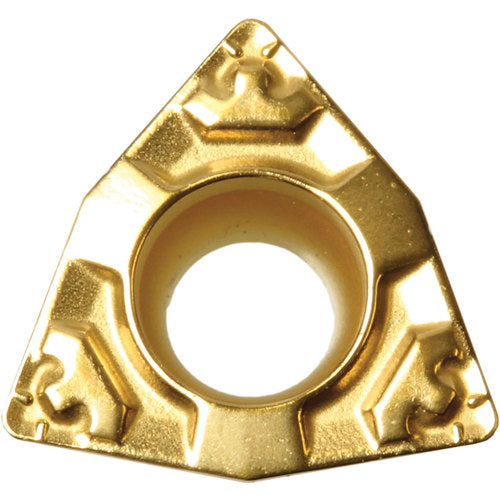 WPMT 321 GP PV730, 1/64″ Corner Radius, 1/8″ Thick, 3/8″ Inscribed Circle, TiAlN/TiN, 80 Degree Trigon, Turning Indexable Insert