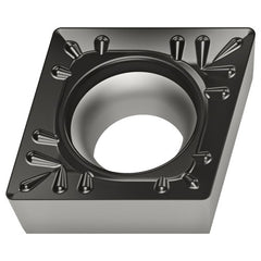 CCMT 433 T|Single-sided WPP20S, 3/64″ Corner Radius, 3/16″ Thick, 1/2″ Inscribed Circle, 80° Diamond, Turning Indexable Insert - Americas Industrial Supply