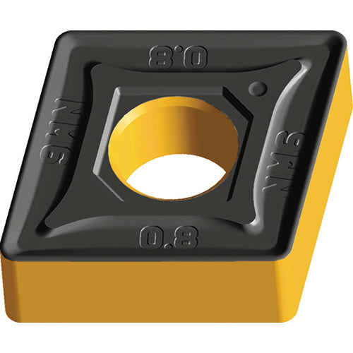 CNMG 433 Double-sided|G WPP20, 3/64″ Corner Radius, 3/16″ Thick, 1/2″ Inscribed Circle, 80° Diamond, Turning Indexable Insert - Americas Industrial Supply