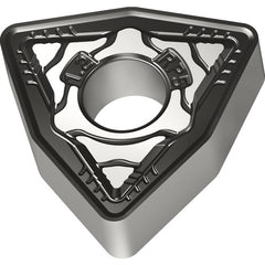 WNMG 432 G|Double-sided WPP05S, 1/32″ Corner Radius, 3/16″ Thick, 1/2″ Inscribed Circle, 80° Trigon, Turning Indexable Insert - Americas Industrial Supply