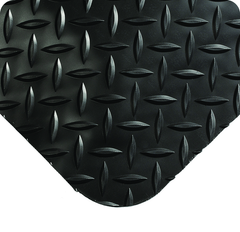 Diamond-Plate Select 15/16" x 3' x 5' Black Work Mat - Americas Industrial Supply