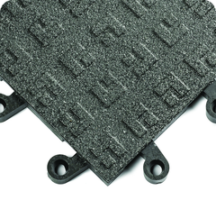 ErgoDeckÂ Heavy Duty Tiles SolidÂ with GritShield 18" x 18" x 7/8" Thick - Black - Americas Industrial Supply