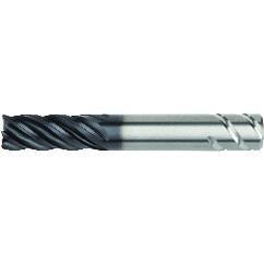 1/4x1/4x3/8x2 .060R 5FL Carbide End Mill-Round Shank-AlTiN - Americas Industrial Supply