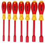 Insulated Nut Driver Inch Set Includes: 3/16" - 1/2". 7 Pieces - Americas Industrial Supply