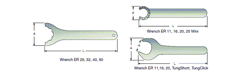 WRENCH ER16 EASY LOCK SPARE PARTS - Americas Industrial Supply