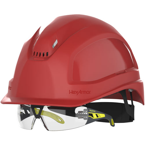 XP250IES - Red - Vented - Short Brim