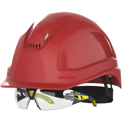 XP250IES - Red - Vented - Short Brim