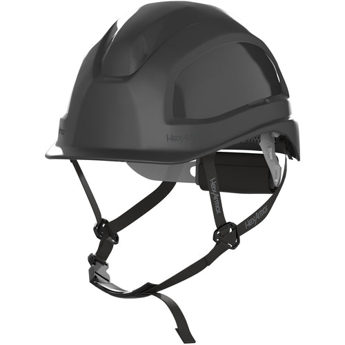XP450AE - Black - Non-Vented - Short Brim - with 4-Pt Chin Strap