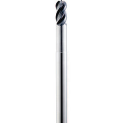‎5/8″ Dia. × 5/8″ Shank × 1-1/4″ DOC × 6″ OAL, Carbide AlTiN, Spiral , 4 Flute, Ballnose End Mill - Exact Industrial Supply