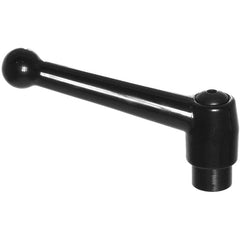 Model 70596, Clamp Lever Size 4 - Zinc Ball Style with Steel Insert, Screw and Spring tapped 3/8″–16 - Americas Industrial Supply
