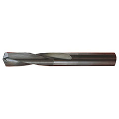 ‎#15 Dia. × 0.18″ Shank × 3/4″ Flute Length × 2-3/16″ OAL, Stub, 118°, Bright, 2xD Flute, Round Solid Carbide Drill - Exact Industrial Supply