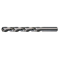 9.50mm RHS / RHC HSS 118 Degree Radial Point General Purpose Jobber Length Drill - Bright - Exact Industrial Supply