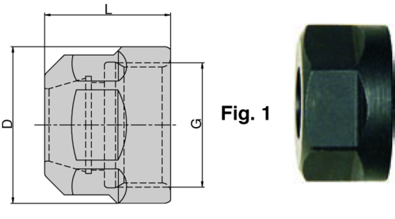 ER16-DIN 6499 Top Clamping Nut-Hex - Americas Industrial Supply