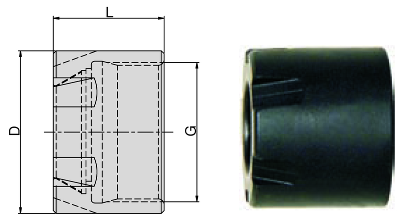 ER11M Top Clamping Nut -Mini - Americas Industrial Supply