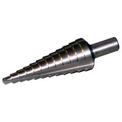 ‎1/4-3/4 × 1/16 RHC HSS 118 Degree Split Point Step Drill - Bright - Exact Industrial Supply