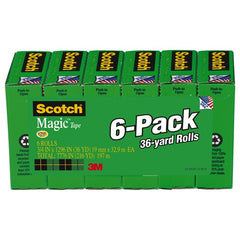 ‎Scotch Magic Transparent Tape 810-6PK 3/4″ × 1296″ × 0″ - Americas Industrial Supply