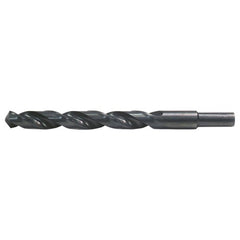 13/32 RHS / RHC HSS 118 Degree Radial Point General Purpose Jobber Length Drill - Steam Oxide - Exact Industrial Supply