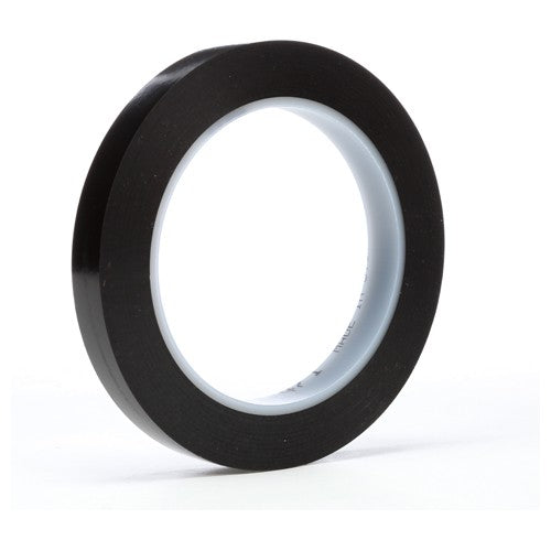 3M Vinyl Tape 471 Black 1/2″ × 36 yd 5.2 mil - Americas Industrial Supply