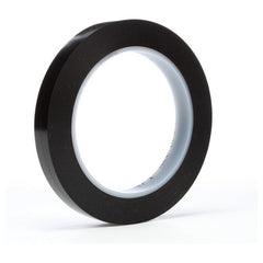 3M Vinyl Tape 471 Black 1/2″ × 36 yd 5.2 mil - Americas Industrial Supply