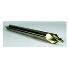 #1 × 3″ OAL 60 Degree HSS Long Combined Drill and Countersink Uncoated - Americas Industrial Supply