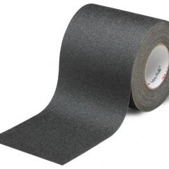 List 610 6" x 60' Slip-Resistant Tape - Black - Americas Industrial Supply