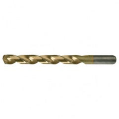 #11 RHS / RHC HSS-CO 8% (M42) 135 Degree Split Point Heavy Duty Cobalt Drill - TiN - Americas Industrial Supply