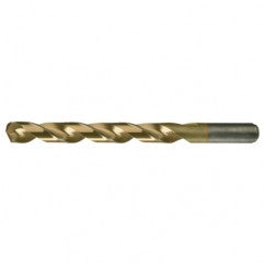 #45 RHS / RHC HSS-CO 8% (M42) 135 Degree Split Point Heavy Duty Cobalt Drill - TiN - Americas Industrial Supply