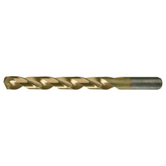 5/32 RHS / RHC HSS-CO 8% (M42) 135 Degree Split Point Heavy Duty Cobalt Drill - TiN - Exact Industrial Supply