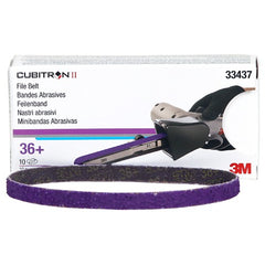 3M Cubitron II File Belt 33437 36+ 10 mm × 330 mm (3/8″ × 13″) - Americas Industrial Supply