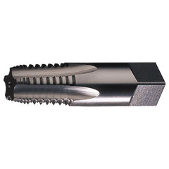 ‎1/4-18 NPT 5 Flute HSS Interrupted Thread Medium Hook Taper Taper Pipe Tap- Bright - Exact Industrial Supply