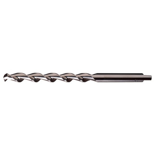 #43 RHS / RHC HSS 118 Degree Notched Point HSS Parabolic Taper Length Drill - Bright - Exact Industrial Supply
